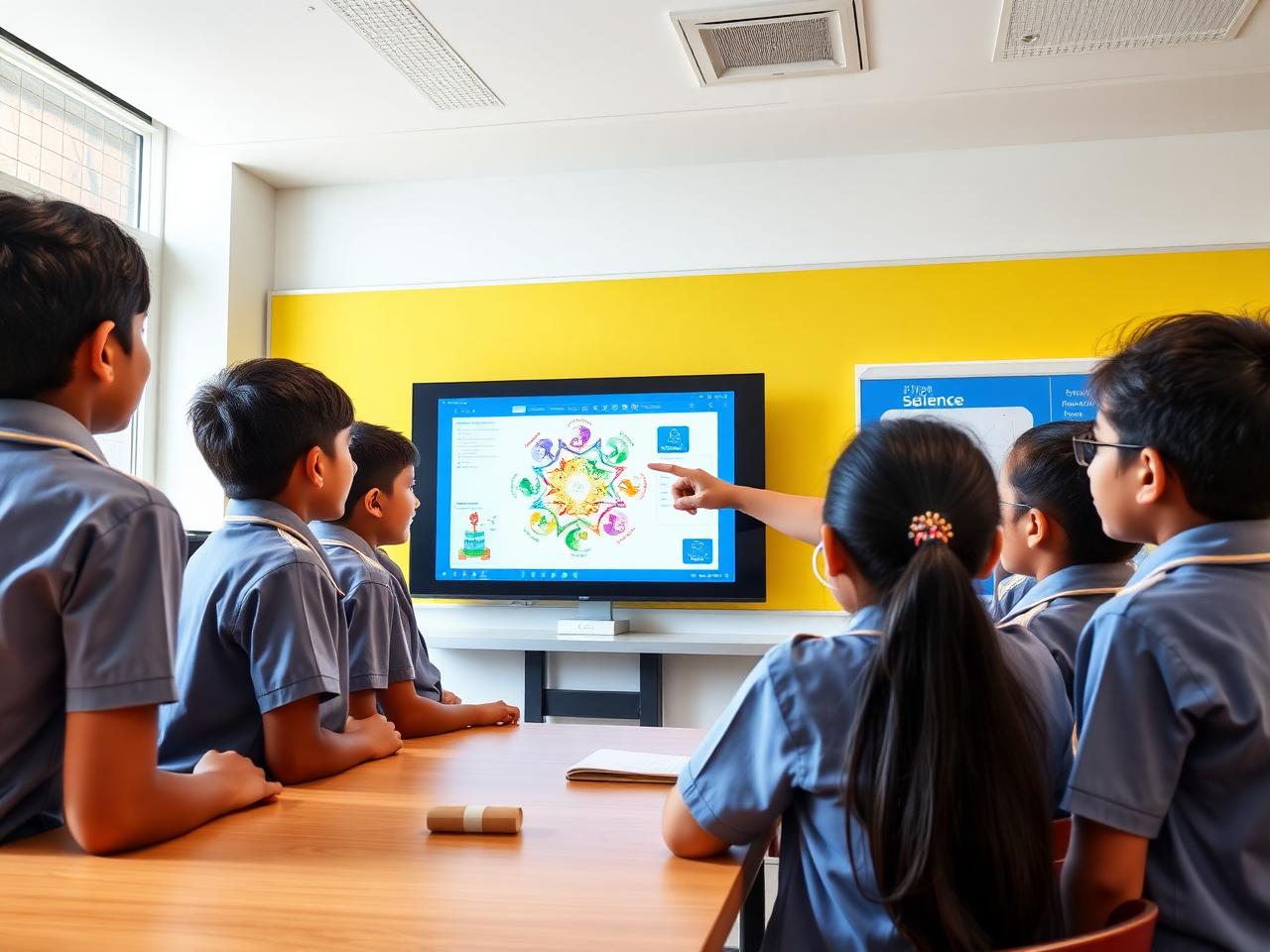 Middle School classroom at Dr. Kalam International School